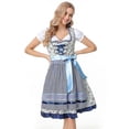 thumbnail image 5 of Vestido Dirndl alemán para mujer, Oktoberfest bávaro, Carnaval, disfraces de Halloween, disfraz de 3 piezas, traje de sirvienta de cerveza, novedad de 2023, 5 of 5