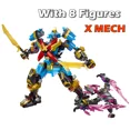 thumbnail image 4 of Ninja 16 Season Sets Golden Ultra Dragon Crystal King Nya's X Mech Bloques de construcción Ladrillos técnicos Figuras para niños Regalos, 4 of 5