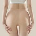 thumbnail image 5 of Prolriy Padded Underwear for Women Ladies' Solid Color Flat Angle Buttock Lifting Artifact Buttock Latex Pad Buttock Shaping Butt Lifting Panties Khaki L, 5 of 9