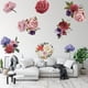 thumbnail image 2 of 2 pegatinas de pared con diseño de peonías y rosas, para sala de estar, dormitorio, baño, casa, decoración DIY, 2 of 5