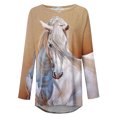 thumbnail image 4 of Blusa de manga larga con cuello redondo para mujer Pompotops  gfhjh19505, 4 of 5