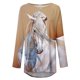 thumbnail image 4 of Blusa de manga larga con cuello redondo para mujer Pompotops  gfhjh19502, 4 of 5