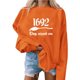thumbnail image 2 of ICHUANYI despejar la camiseta de Halloween calabaza mujer calabaza modelo camiseta encantadora camisa de Halloween camiseta de cuello redondo de otoño ICHUANYI WER202308170199, 2 of 5