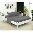 thumbnail image 2 of Crescent Bedding Twin Extra Long Micro Fiber Sheet Set - Soft and Comfy - By Grey Twin XL, 2 of 3