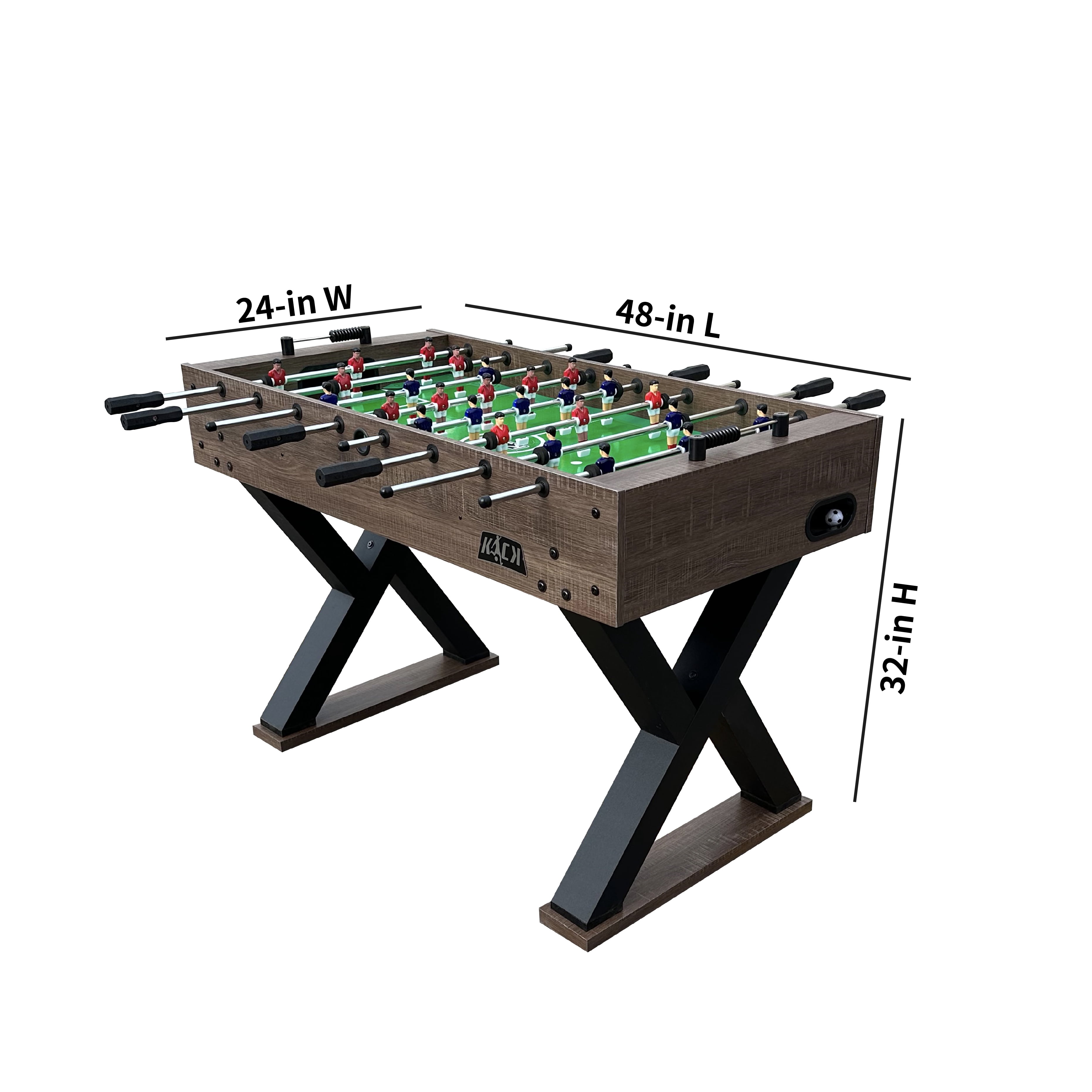 KICK Drias 48" Foosball Table (Brown)