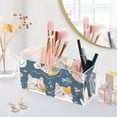 thumbnail image 5 of Cats with Fish Pencil Pen Cosmetic Holder Cup Makeup Brush Holder Desk Accessories Holder Acrylic Organizer for Office School Home, 5 of 7