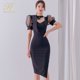 thumbnail image 1 of H Han Queen-Vestidos Vintage con lazo para mujer, elegantes Vestidos de tubo de serie Simple coreana, elegantes e informales para fiesta, novedad de 2023, 1 of 5
