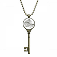 thumbnail image 1 of Masterpiece The Romance Three Kingdoms Key Necklace Pendant Tray Embellished Chain, 1 of 3