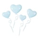 thumbnail image 1 of 4 globos para tartas con forma de corazón, decoración para tartas y cupcakes. Azul claro, 1 of 6