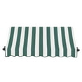thumbnail image 2 of Awntech 6.375 ft Charleston Fixed Awning Acrylic Fabric, Forest/White Stripe, 2 of 2
