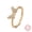 Golden, variant on Butterfly Ring With AAA Zircon Inlay For Women Gift Jewelry