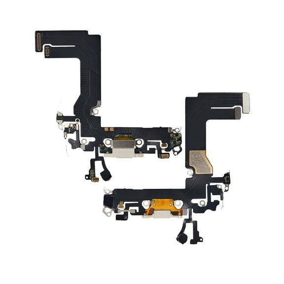 Replacement Charging Port Flex Cable Compatible For iPhone 13 Mini (Aftermarket Plus) (Starlight)