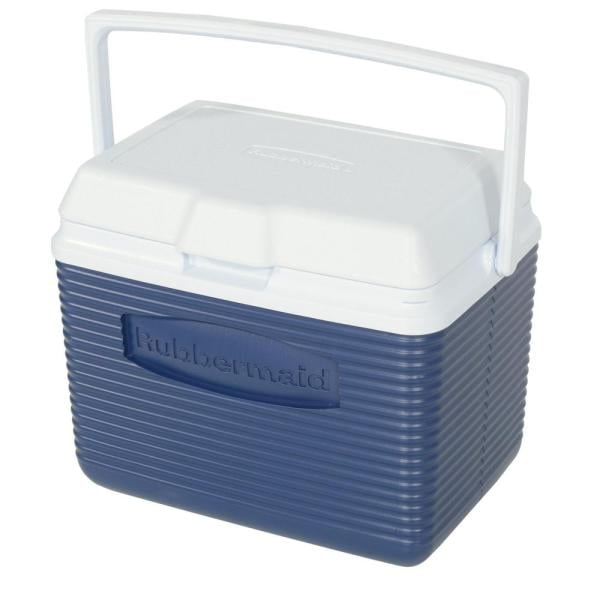 Rubbermaid 75 Qt. Blue Wheeled Cooler FG2C0902MODBL - The Home Depot