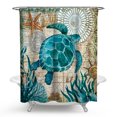 thumbnail image 1 of Coofit Shower Curtain Waterproof Turtle Printed Bath Curtain Bathroom Curtain, 1 of 5