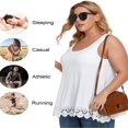 thumbnail image 3 of CHOK Camisoles à Soutien-Gorge Intégré pour Femmes, Bretelles Spaghetti Ajustables, Débardeur Sans Manches, Hauts d'Été, 3 of 6