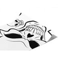 thumbnail image 2 of Rwraps Skull and Bones Vengeful Death Matte Vinyl Film Wrap 59in x 5ft Vinyl Vehicle Car Film Sheet, 2 of 9