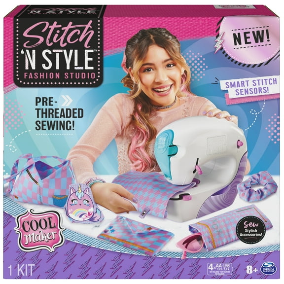Cool Maker Stitch ‘N Style Fashion Studio, Pre-Threaded Sewing Machine
