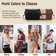 thumbnail image 5 of KWLET Women Cross Body Bag Fashion Small Satchel Ladies Shoulder Bag Black, 5 of 7