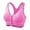 H100-Hot Pink, variant on VFRGHD Bras For Women Front Zip Sports Bras High Supportive Workout Yoga Running Tank Top Breathable Comfort Bralette Fitness Activewear Versatile Tshirt Bras