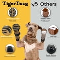 thumbnail image 4 of TigerToes  Non-Slip  Socks for Hardwood Floors - Extra-Thick Grip that Works Even When Twisted - Prevents Licking, Slipping, and  for  Paw Protection (Cool Caramel, X-Large), 4 of 6