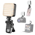 thumbnail image 3 of Light Mini LED Fill Light LED Video Light 2500K-9000K Dimmable Video Conference Light for Computer Tablet Mobile Phone DSLR Camera Built-in Battery with Screen Clip & Cold Shoe, 3 of 7