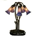 thumbnail image 2 of Meyda Tiffany 16545 Stained Glass / Tiffany Table Lamp From The Lilies Collection - White, 2 of 7