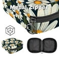thumbnail image 5 of Makeup Bag Daisy Cosmetic Bag Makeup Pouch Travel Toiletry Bag Organizer Storage Bag for Women Girls, 5 of 7