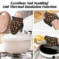 thumbnail image 3 of Cute Fries Black Oven Mitts Heat Resistant - Soft Lining Silicone Mini Oven Mitts with HangingLoop, Kitchen Oven Gloves Heat Resistant 500℉ for Cooking Baking Microwave, 3 of 7