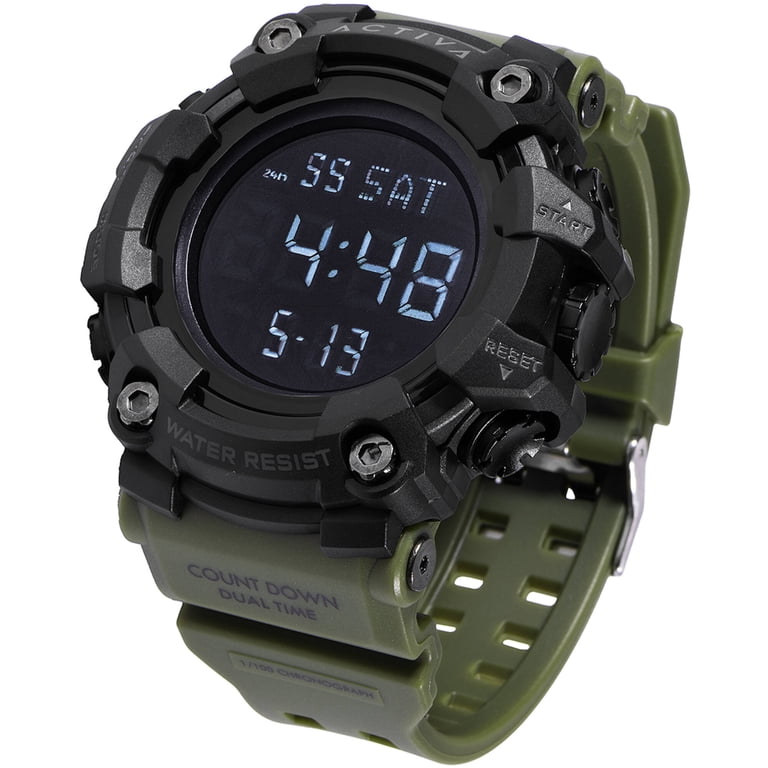 Activa X Invicta Mens Black & Green Digital 55mm Watch 50m Wtr/Res ACW8092-002 Activa X Invicta Racing Watch | Black Red | 55mm | ACW8092  main image 3