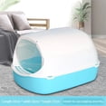 thumbnail image 1 of New Fully Enclosed Cat Litter Box With Shovel Pet Litter Box Large Capacity Cat Toilet Litter Box Closed Sandbox Pets Supplies ShopWise Round, 1 of 9