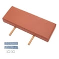 thumbnail image 4 of Serenable Massage Table Length Extension Footrest 51x19x6.5cm Simple Insert Fits Most Tables Comfortable Extension Cushion Lightweight red brown, 4 of 10
