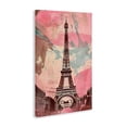 thumbnail image 2 of Stupell Industries Cottage Parisian Tower Pink & Blue Canvas Art, 16 x 24, by Creative Studio, 2 of 8