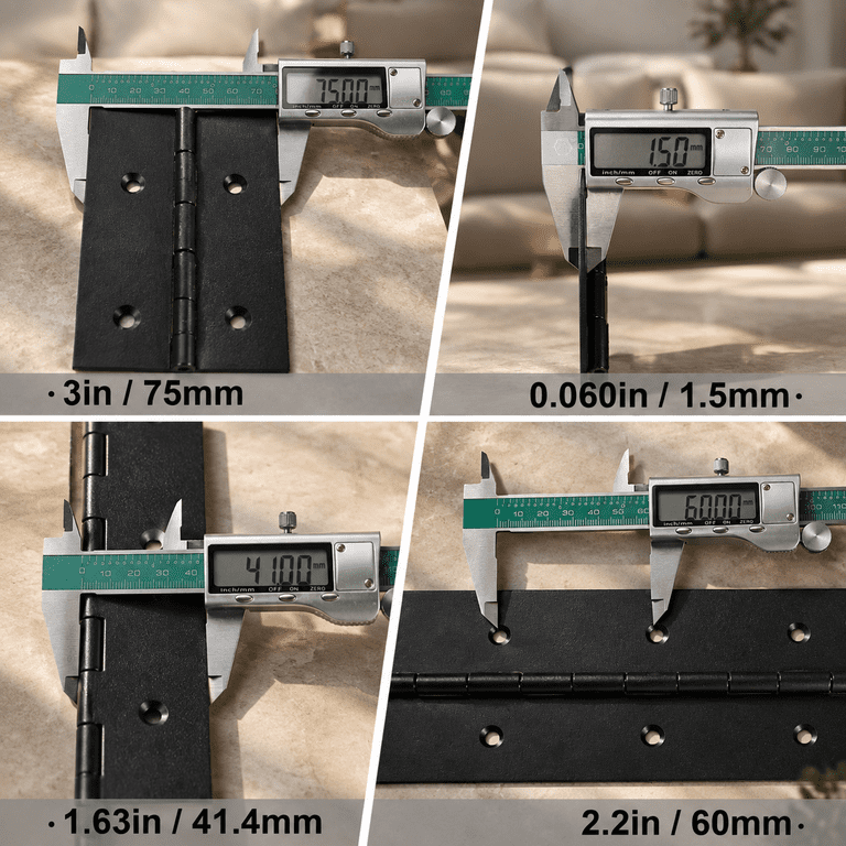 2 Heavy Duty Piano Hinge 30 Inch X 3 Width True 0.060'' Thick Stainless ...