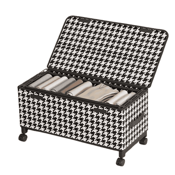 CCOCC Under Bed Clothes Storage,Under Bed Solution Totes for Storage,Strong Bearing Storage Bins with Lids,Style 3