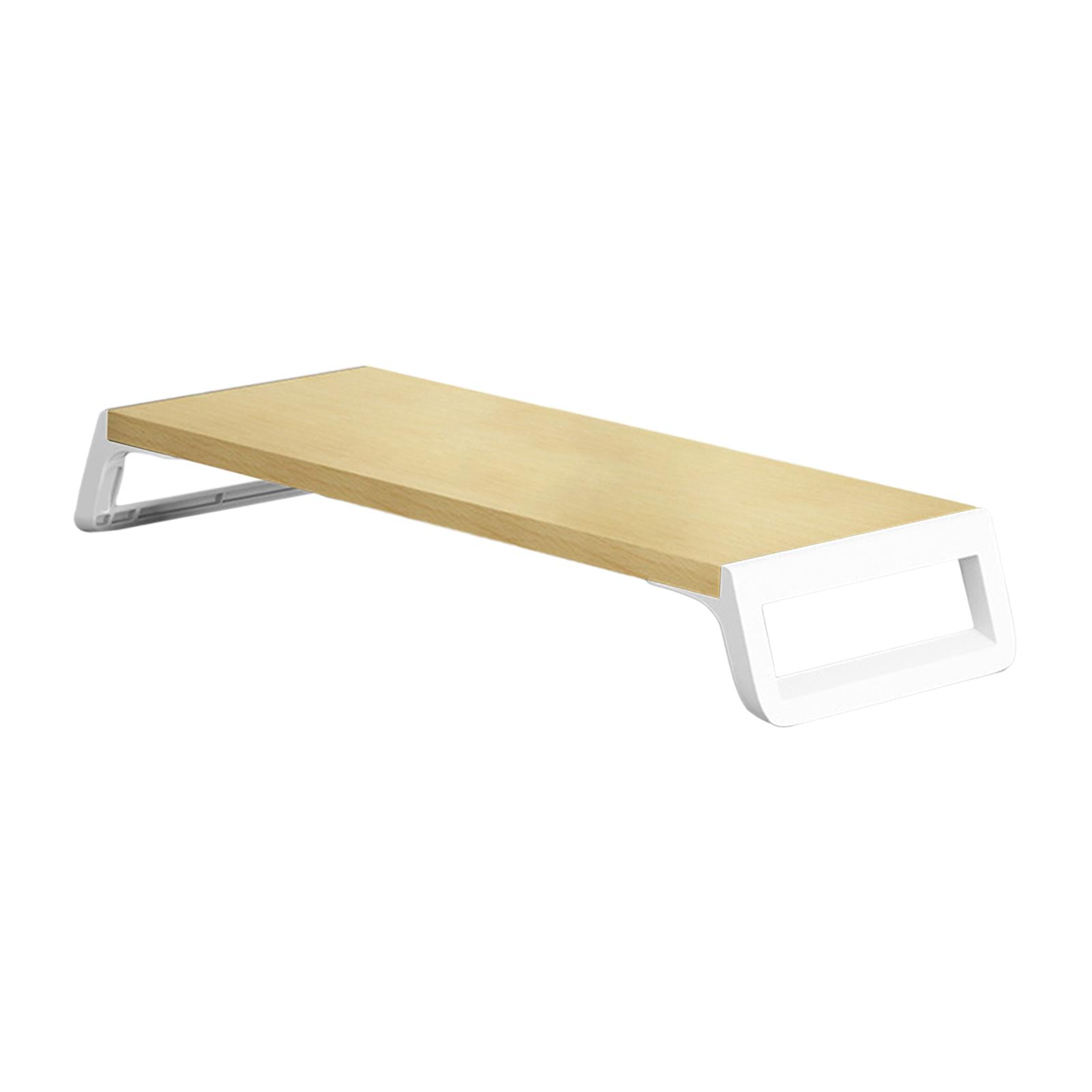 Wzmzjy Computer Monitor Riser, Monitor Stand Desk for Printer Monitor Desktop Shelf for wood and wihte