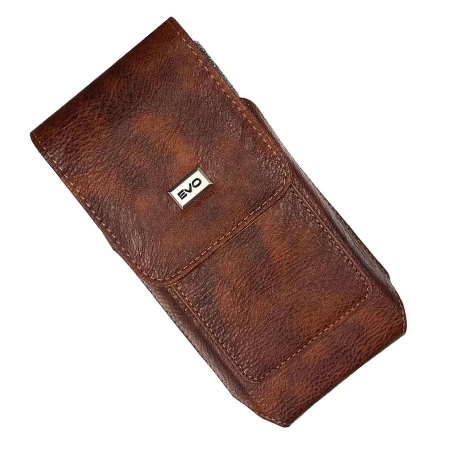 EVO 5.5" Vertical Leather Pouch - Brown