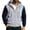 Gray, variant on Jackets for Men Cozy Color Block Hooded Zip Up Long Sleeve Going Out Jacket