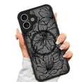 thumbnail image 1 of Funda de teléfono AIGOMARA para iPhone 16 con flores estéticas MagSafe, 1 of 7