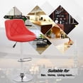 thumbnail image 4 of BestOffice Bar Stool Adjustable Height Leather Bar Stools With Seat Back Pad,Set Of 2,Red, 4 of 7