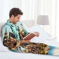 thumbnail image 6 of Pofeuu Iconic Global Landmarks Print Men's Long Sleeve Pajama Set Pijamas Para Hombres Pijamas Para Hombres Mens Pajamas Set-XX-Large, 6 of 7