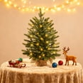 thumbnail image 6 of Sulaicai Pre-lit Mini Christmas Tree, Artificial Tabletop Christmas Tree with Lights, Small Xmas Tree with Burlap Base for Table Desk Home Christmas Decor (18 Inch), 6 of 9