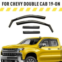 AEROGUYS Extra Durable Window Deflectors in-Channel Window Visors Rain Guards Fit for Chevrolet (Chevy) Silverado 1500 2019-2026 Double Cab, Sun Visors, Exterior Truck Accessorie - 4 pcs. AG0023