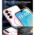 thumbnail image 6 of for Samsung Galaxy A16 5G Case with 2X Screen Protector, Magnetic Military Grade Shockproof Case Translucent Back Slim Rugged Bumper Cover for Galaxy A16 5G Phone Case-6.7 inch, Purple-Blue, 6 of 7