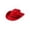 Red, variant on Western Cowboy Hat for Women and Men, Unisex Big Wide Brim Felt Hats for Cowboys and Cowgirls (Black)