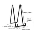 thumbnail image 3 of Verdsylv Minimalist Metal Photo & Plate Stand - Versatile Display Bracket for Pictures, Porcelain & Art - Sleek Modern Holder for Shelves & Tabletops - Durable & Adjustable Home Decor, Black, 3 of 4