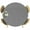 Dark Gray, variant on Round Fitted Tablecloths with Elastic Edge Navy Blue Retro Linen Oil-Proof Waterproof Wipeable Table Cover,36" - 44"