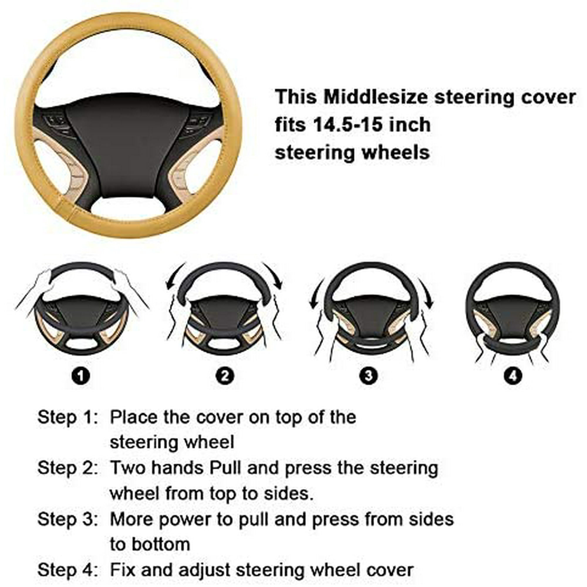 Set of 5 Bling car Accessories for Women GirlyDiamond Steering Wheel Covers  U