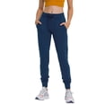 thumbnail image 2 of Pantalones de Yoga de Cintura Alta para Mujer con Puños Ajustables con Cordón y Bolsillos, Ideales para Correr o Hacer Ejercicio. Verde Louvre M, 2 of 7