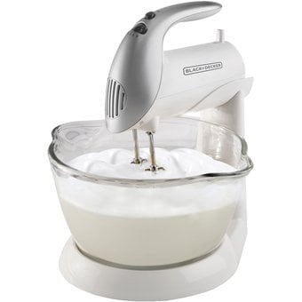 Batidora Black & Decker MX900 de pedestal con 2 tazones Blanco ORT Black & Decker BATIDORA