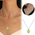 thumbnail image 2 of Necklace for Women Jewelry for Women Pistachio Olivine Pendant Necklace Exquisite And Clavicular Chain, 2 of 9